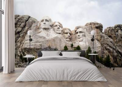 Mount Rushmore National Monument United States Presidents Heads Carved in Stone Wall mural