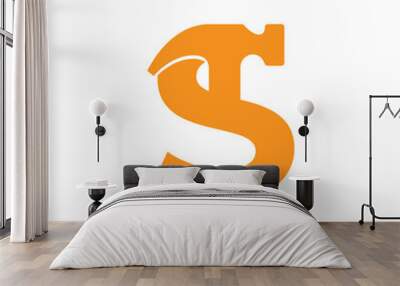 Initial Letter S Hammer Logo Design Inspiration Wall mural