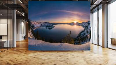 Crater Lake sunrise Wall mural