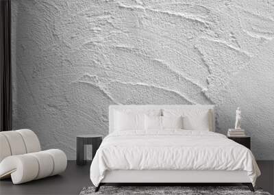 Rough surface white cement plaster wall texture, Rough white cement plastered wall texture. Wall mural