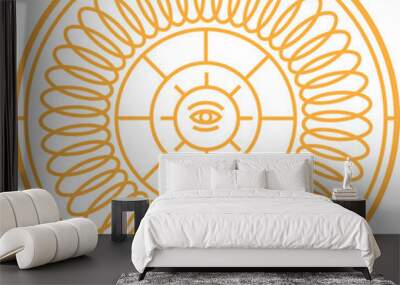 Ancient Symbol Elements Wall mural