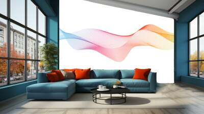 Colorful abstract line background. dynamic abstract line design in modern and luxurious style Wall mural