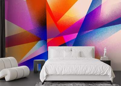 the colorful gradient and noise background. colorful pattern illustration for wallpaper, poster, flyer, and any design. multicolor gradation and noise texture. Wall mural