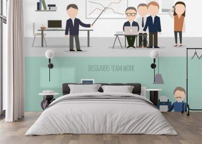 Business team work pack Wall mural