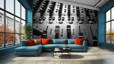 Sound music mixer control panel Wall mural