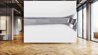 Close-up of spanner on white background. Isolated. Wall mural