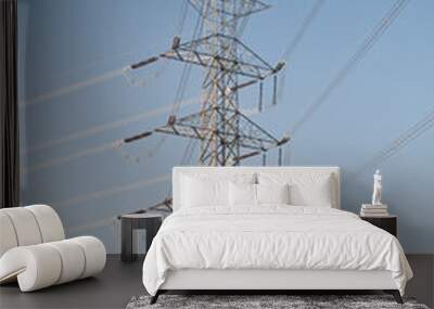 High voltage pole Wall mural