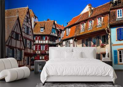 amazing Colmar -traditional floral town in Alsace region,France Wall mural