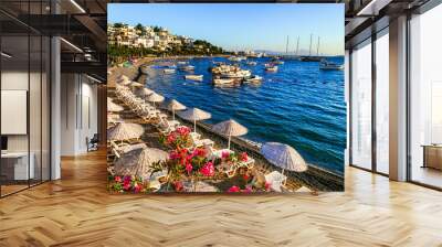 Bodrum, Turkey -  summer holidays. great beaches of old town Wall mural