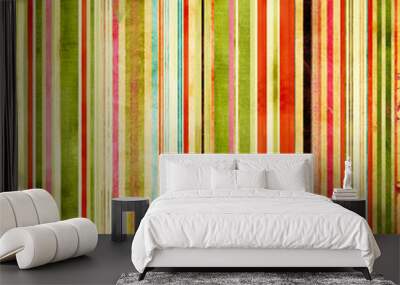 festive vintage stripes Wall mural