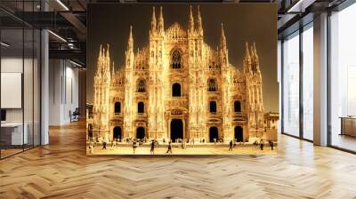 milan cathedral - artistic toned picture Wall mural