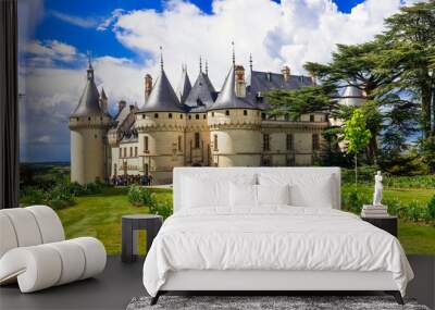 Most beautiful medieval castles of France - Chaumont-sur-Loire, Loire valley Wall mural