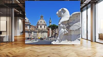 Rome -view from piazza Venecia Wall mural