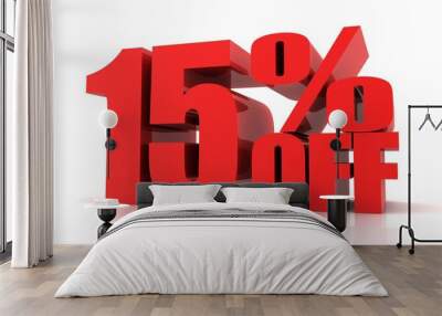 fifteen percent off sale Wall mural