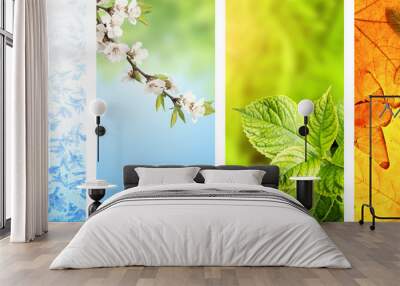 Four seasons of year Wall mural