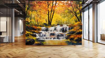 oil painting on canvas Wall mural