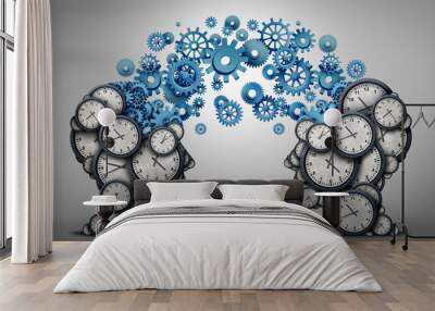 business time planning partnership Wall mural