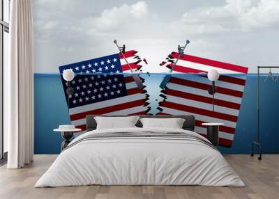 Divided United States Wall mural