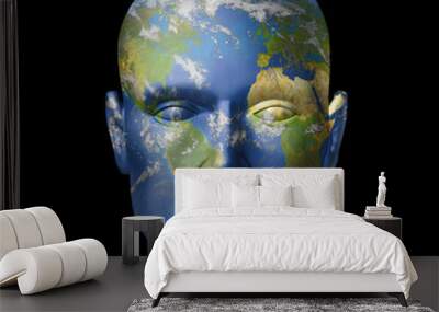 Earth human Wall mural