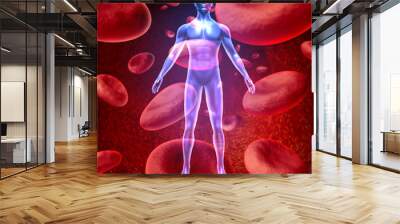 Human blood circulation Wall mural