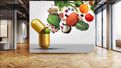 Vitamins Supplements Wall mural