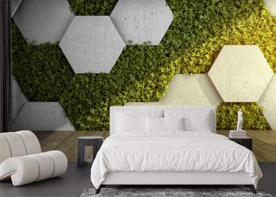 Vertical garden in modern interior Wall mural