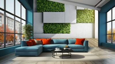 Vertical garden in modern interior Wall mural