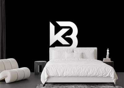 kb letter logo design vector Wall mural