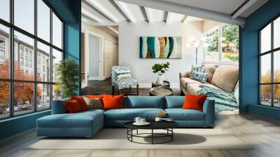 staged modern interior of home Wall mural