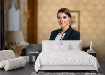 Concept for businesswoman in expensive hotel Wall mural