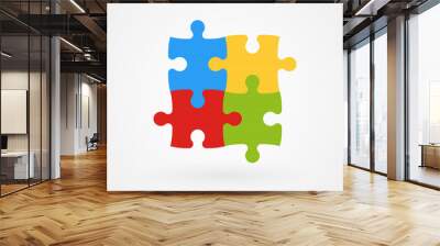 puzzle: autism awareness Wall mural