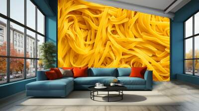 A yellow pasta background Wall mural