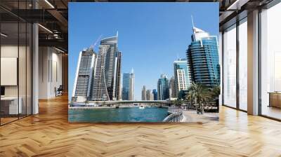 Dubai cityscape at daylight Wall mural