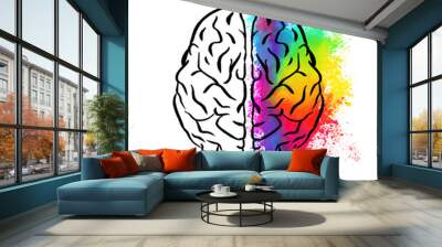 The Creative Brain - Kreativer Kopf Wall mural