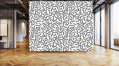 Seamless abstract stroke pattern. Wall mural