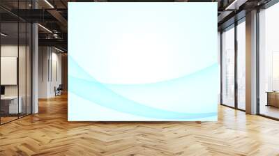 abstract blue wave background Wall mural