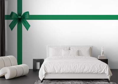 green bow vector design material Wall mural