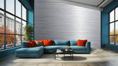 Brushed metal background Wall mural