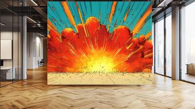 Comic Book Explosion. Wall mural