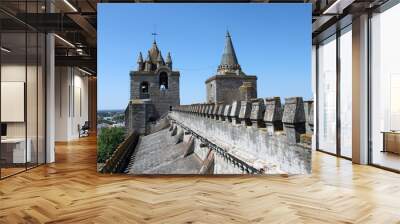 toit de la cathédrale d'evora Wall mural