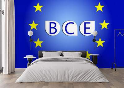 BCE Drapeau europe Wall mural