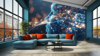 AI concept, AI generated Wall mural