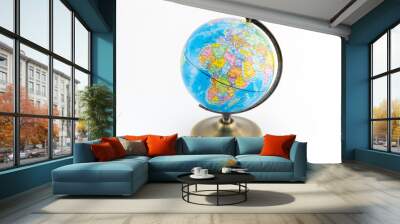 Earth globe with continents maps Wall mural