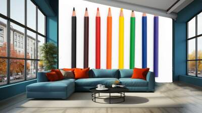 eight colored pencil Wall mural