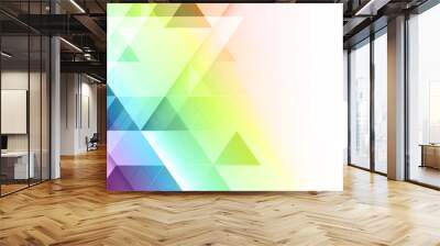 Abstract geometric colorful vector banner. Wall mural