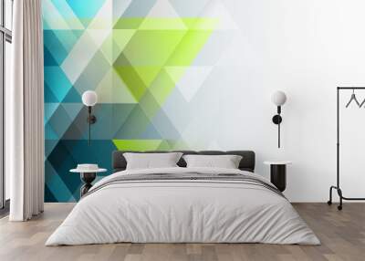 Abstract geometric vector background. Wall mural