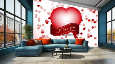 Valentine´s background Wall mural