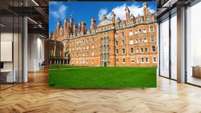 Portion of the North Quad of Founder's Building at Royal Holloway, University of London.  Wall mural