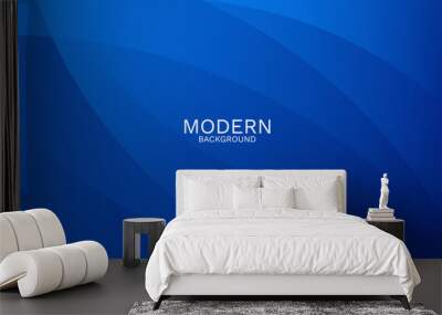 blue abstract background Wall mural