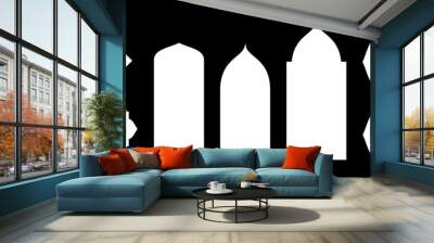 set of islamic frames shapes badges Wall mural